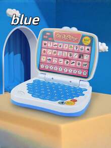 Zazumi Kids English Learning Laptop Toy For Boys And Girls With Interactive Keyboard Realistic Computer Model Early Education Typing Practice Birthday Christmas Gift Ideas