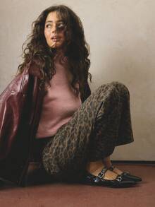 Aralina 优雅夏日花卉印花牛仔裤 - 彩色 - 查看 8