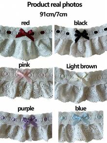 1 Stück 1 Yard buntes Band, mit Schleifenspitzenbesatz, für DIY Handwerkskleidung, Geschenkverpackung, Stickerei, Stricken, Nähkante, Dekorationsspitze Nähzubehör