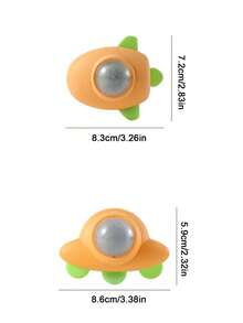 PETSIN Spinning Catnip Ball Toy Rocket Flying Saucer Kitten Self-Hi And Boredom Tease Cat Toy - Multicolor - View 3