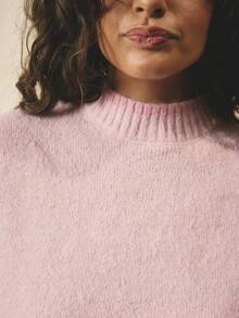 Aralina 女士休闲秋冬无袖针织背心套头衫，非常适合外出穿着 - 米色 - 查看 4