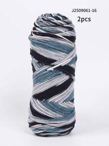 Sợi nhuộm tie-dye nhiều màu, độ dày trung bình, trọng lượng 200g, thích hợp để đan, móc, làm áo len ấm áp, khăn quàng cổ, áo khoác, khăn choàng, áo khoác ngoài, đồ thủ công mỹ nghệ, chăn, v.v. Vào mùa thu/đông, 1 cuộn = 2 quả = 200g - Nhiều màu - Xem 24