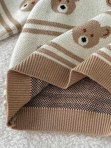 SHEIN Baby Boy Casual Cute Bear Pattern Crew Neck Sweater And Pants Set, Autumn/Winter Toddler Knit Two Piece Baby Knitted Set Baby Boy Winter Sets Baby Boy Two Piece Toddler 2 Piece Winter Clothing Baby Boy Clothes Long Sleeve Infant Boy Clothes With Bear Baby Boy Knitted Set Baby Outfits Unisex For Fall Baby Boy Clothes Long Sleeve Neutral Baby Clothes Baby Knit Outfit Knit Two Piece Toddler Baby Sweater Set Baby Boy Sweater Set Winter Baby Outfits Baby Bear Outfit Baby Knitwear Neutral Baby Clothes Unisex 2026 Baby Boy Beige Outfit - Multicolor - View 8