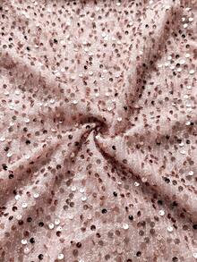 Maweii Đầm xòe tay đèn lồng dự tiệc thời trang cỡ lớn cho nữ - Bụi hồng - Xem 7