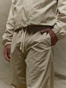 Musero Pantalón holgado y suelto con cintura elástica y cordón, para otoño e invierno - Gris - Ver 6