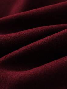 GlowEve CURVE Plus Size Women's Colorblock Overcoat With Faux Fur Collar, Belted - Burgundy - View 7