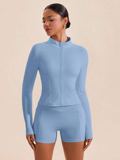 VARSIVA 女式高领长袖紧身运动套装