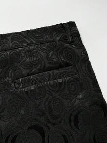 Manfinity AFTRDRK 男士复古双排扣背心和西装裤套装 - 黑色 - 查看 8