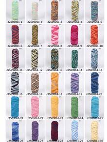 Sợi nhuộm tie-dye nhiều màu, độ dày trung bình, trọng lượng 200g, thích hợp để đan, móc, làm áo len ấm áp, khăn quàng cổ, áo khoác, khăn choàng, áo khoác ngoài, đồ thủ công mỹ nghệ, chăn, v.v. Vào mùa thu/đông, 1 cuộn = 2 quả = 200g - Nhiều màu - Xem 2