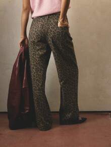 Aralina 优雅夏日花卉印花牛仔裤 - 彩色 - 查看 4