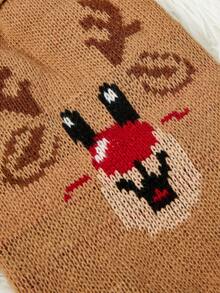 PETSIN 1 pieza Suéter navideño para mascotas, diseño clásico de reno en patrón de jacquard, cuello alto, elástico y cómodo, para gatos y perros - Multicolor - Ver 7