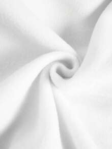 SHEIN Casual Loose Fit Drop Shoulder Long Sleeve Sweatshirt For Women - White - View 4