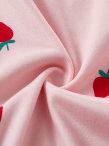 SHEIN Conjunto de 3 piezas de camisola de punto con estampado de corazón para mujer - Multicolor - Ver 6