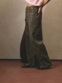 Aralina 优雅夏日花卉印花牛仔裤 - 彩色 - 查看 3