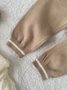 SHEIN Baby Boy Casual Cute Bear Pattern Crew Neck Sweater And Pants Set, Autumn/Winter Toddler Knit Two Piece Baby Knitted Set Baby Boy Winter Sets Baby Boy Two Piece Toddler 2 Piece Winter Clothing Baby Boy Clothes Long Sleeve Infant Boy Clothes With Bear Baby Boy Knitted Set Baby Outfits Unisex For Fall Baby Boy Clothes Long Sleeve Neutral Baby Clothes Baby Knit Outfit Knit Two Piece Toddler Baby Sweater Set Baby Boy Sweater Set Winter Baby Outfits Baby Bear Outfit Baby Knitwear Neutral Baby Clothes Unisex 2026 Baby Boy Beige Outfit - Multicolor - View 7