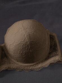 EmpressEnvy 3pcs Romantic Sexy Lace Cami Bra With Detachable Straps, Summer Lingerie