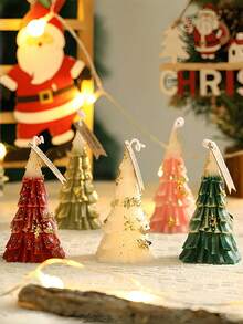 Cirelle Candle In The Shape Of A Christmas Tree, A Realistic Imitation Of A Small Christmas Tree, An Excellent Christmas Gift, A Decoration For Christmas Dinner Party - Christmas candles - View 3