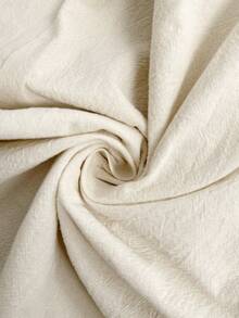 Lounesse Plus Size Women's Black Round Neck Drawstring Contrast Color 2 Pieces Casual Set - Apricot - View 7