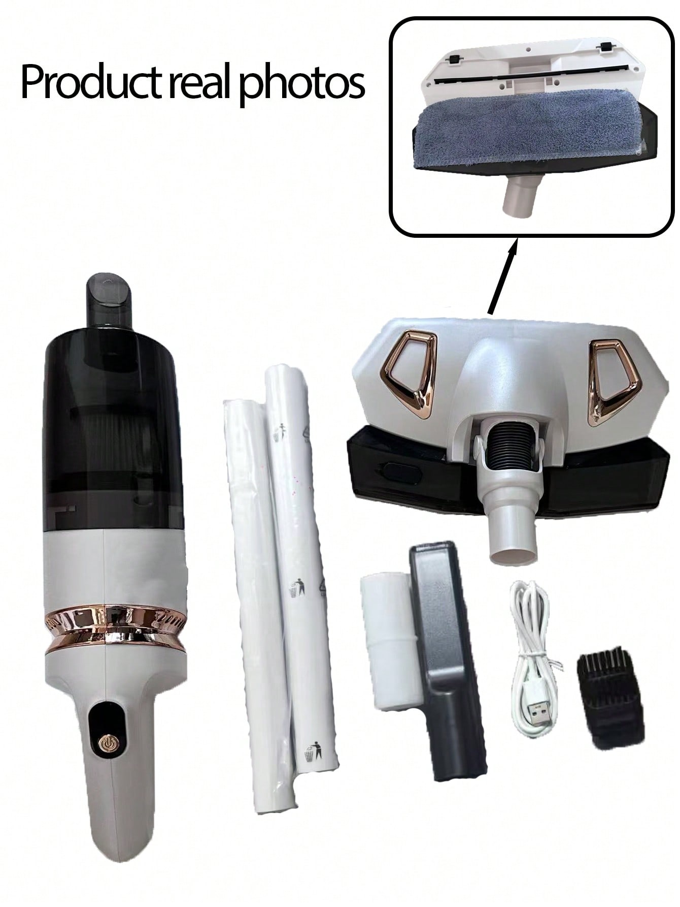 مكنسة كهربائية لاسلكية قوية – مضادة للتشابك – صندو...