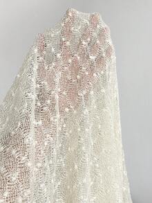 Firerie Plus Size Women Elegant Vacation Textured Fabric Ruched Long Sleeve V-Neck Elastic Waist Flared Dress Spring