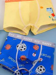 FamilyFrolics 9 قطعة/عبوة سراويل داخلية مريحة للأولاد بنمط كرتوني وحرفي جميل