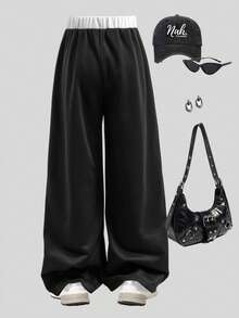 Sparklyn 秋冬必备！女童直筒裤，采用优质卫衣面料，柔软舒适。直筒设计，修饰腿部线条，时尚百搭，保暖一整个冬天，是女童秋冬装的完美之选。