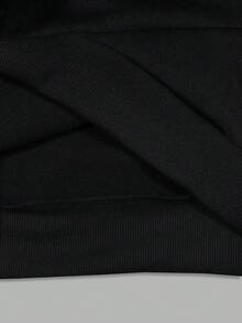 INAWLY 女士休闲宽松印花落肩长袖卫衣 - 黑色 - 查看 7