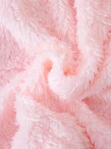 SHEIN Áo khoác dài tay có mũ trùm đầu phong cách đường phố cổ điển cho bé gái 1 chiếc áo khoác lông ấm áp cho bé gái - Nhiều màu - Xem 6