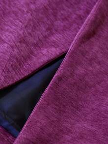 Aveloria Modichic Fashionable Design Elegant Versatile Korean Style Elegant Purple Cinched Waist Long Sleeve Coat - Purple - View 7