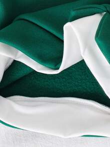 SHEIN 2 Stücke/Set Baby Jungen/Mädchen Lässiger, süßer Drop-Shoulder Crew Neck Strick Sweatshirt und Strick Hose mit Gummibund Zweiteiler, geeignet für Herbst/Winter Tragen