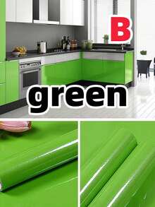 1 卷自粘式家具翻新防水加厚彩绘壁纸，珍珠光，适用于厨房橱柜、衣柜、纯色 PVC 壁纸剥离和粘贴壁纸