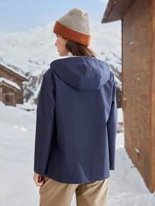 In My Nature Women's Hooded Zip-Up Outdoor Raincoat Jacket Water Proof Jacket Woman Hiking Jacket Women