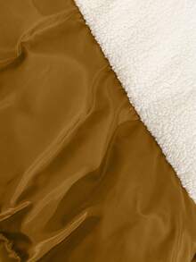 RueChic Men Fleece Lined Regular Padded Coat - Orange - View 7