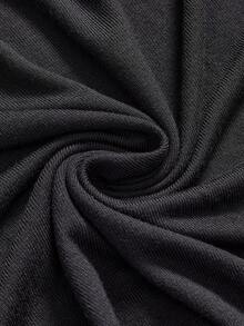 ROMWE Goth Conjunto de 2 piezas de talla grande para mujer, con estampado de piel de serpiente y bordado floral, que incluye camiseta de tirantes + parte superior exterior - Negro - Ver 3
