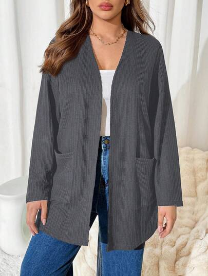 Auralis 大码女式秋冬开衫，大码女式外套女式秋季服装女式可爱上衣冬季外套女式秋季服装女式