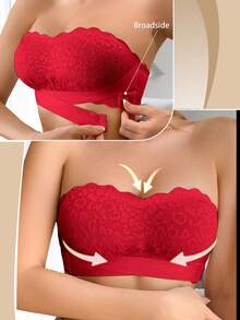 SHEIN 1 szt. koronkowa, patchworkowa, bezszwowa koszulka na ramiączkach dla kobiet