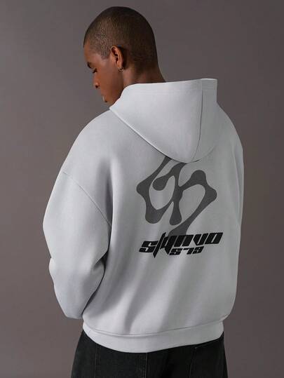 STYNVO Sudadera con capucha casual de manga larga con bolsillo y estampado de letras para hombres, sudadera con capucha gráfica para hombres en otoño/invierno, sudadera con capucha Sp5der para hombres, sudadera con capucha Sumwon para hombres, sudadera con capucha para gimnasio para hombres, sudadera con capucha Manfinity para hombres