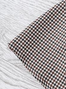 Sparklyn 女孩羅紋針織泡泡袖T恤和格紋百褶半身裙不附帶包 - 彩色 - 查看 6