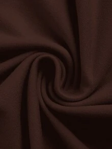 SHEIN Essnce 4件套女士休闲简约方领T恤，纯色，适合秋冬季，分层，户外，汗衫 - 彩色 - 查看 12