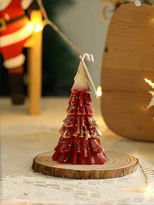 Cirelle Candle In The Shape Of A Christmas Tree, A Realistic Imitation Of A Small Christmas Tree, An Excellent Christmas Gift, A Decoration For Christmas Dinner Party - Christmas candles - View 8