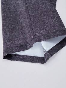 Tween 女童卡通印花黑色休闲连体裤，返校街头风格儿童学院风运动服工装裤，宽松高腰工装裤街头服饰 - 黑色 - 查看 8