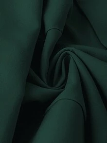 SHEIN LUNE Áo khoác Blazer tay dài dệt kim màu đen cỡ lớn dành cho nữ, mùa thu - Màu xanh lá cây đậm - Xem 6