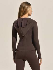 Easithlete Women's Outdoor Solid Color Zipper Jacket, Autumn/Winter