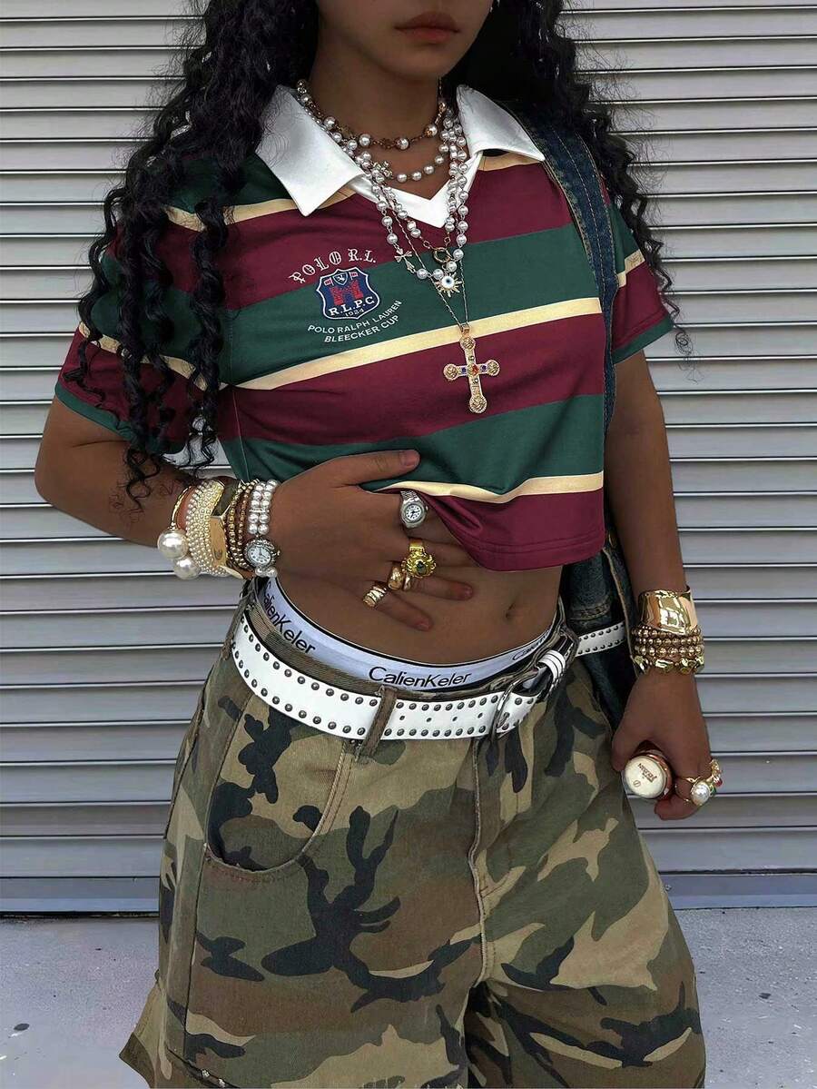 Rovax Áo ngắn tay ngắn, hai lớp, cổ chữ V, ôm sát, vai thường. - Nhiều màu - Xem 1