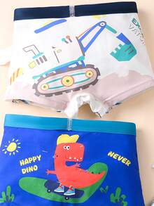 FamilyFrolics 7 قطع/عبوة سراويل داخلية للأولاد بطبعات كرتونية جميلة وألوان متباينة