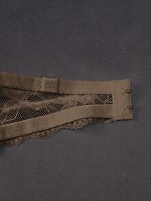 EmpressEnvy 3pcs Romantic Sexy Lace Cami Bra With Detachable Straps, Summer Lingerie