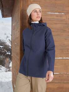 In My Nature Women's Hooded Zip-Up Outdoor Raincoat Jacket Water Proof Jacket Woman Hiking Jacket Women