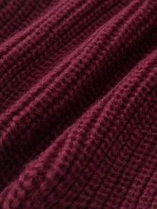 INAWLY Women's Solid Color Round Neck Side Slit Hem Casual Knit Vest