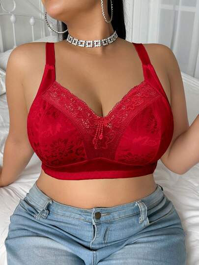 DesireSculpt 1pc Plus Size Wireless Bra