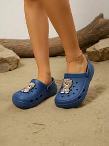 Men Clogs - Navy Blue - View 3